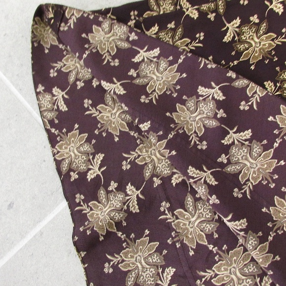 Sundance A-line Floral Silk Skirt, Size 8 - Picture 5 of 7